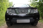 Защитная сетка радиатора ProtectGrille верхняя для Nissan Pathfinder (2004-2011 Хром)