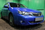 Защитная сетка радиатора ProtectGrille верхняя для Subaru Impreza (2007-2011 Черная)