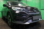 Защитная сетка радиатора ProtectGrille верхняя для Honda CR-V IV (дв. 2.0 2015-н.в. Хром)