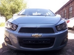 Защитная сетка радиатора ProtectGrille верхняя для Chevrolet Aveo (2012-н.в. Черная)